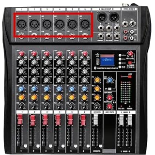 Ljudmixer, 6 8 12-kanals professionell ljudmixer Dator Sta Inspelning USB-ljudkort DJ Controller Mixer Digitalkonsoler för studiokaraoke(8 channel)