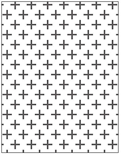 Prägeschablone, Größe 11 x 14 cm, Stärke 2 mm, Kreuz, 1 Stück