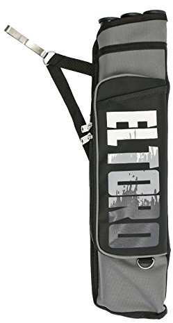 elToro Midi² - Seitenköcher inkl Röhren | Farbe: Grau; Zubehör beim Bogenschießen, Bogensport, sicherer Transport von Ihren Pfeilen; Pfeil und Bogen Sport