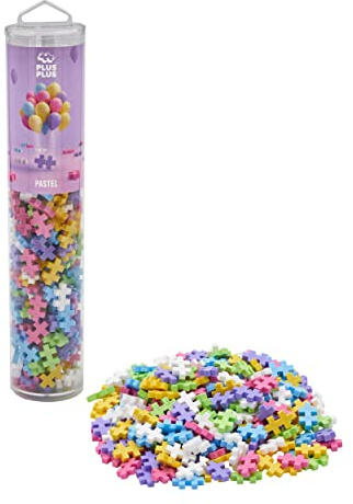 PLUS PLUS Building Blocks Toy - 240 pcs Kids Construction Toys, Creative Learning Resources and STEM Play, Girls and Boys Toys Age 5+, Pastel