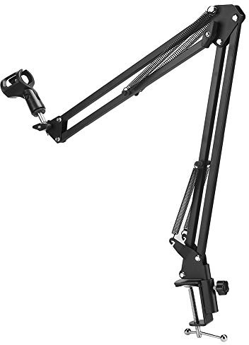 Support de micro de bras de suspension à ressort renforcé de bureau, support de microphone, pour microphone dynamique de Studio
