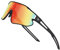 DUCO Lunettes de soleil légères TR90 pour enfants, jeunes, lunettes de soleil pour le cyclisme, le sport, le cyclisme, les garçons et les filles DK268, Monture noire monture noire monture monture