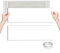 Lot de 4 Déflecteur D'aération Caches d'aération avec Nano-colle Air Vent Covers Déflecteur de Ventilation pour Domestique Registre d'air standard PVC Blanc 14 x 30,5 cm