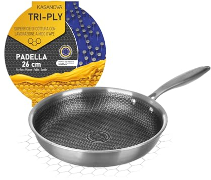 KASANOVA Padella a tre strati, 26 cm, 3 strati, neutro