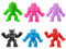 Squeeze Toy Figuren Stretch-Spielzeug Party Geschenke für Kinder Erwachsener Reisespielzeug für Freizeit Unterhaltung 6 Stück Zufällige Lieferung