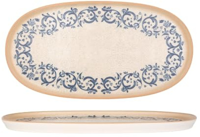 Bonna Placa de servicio - Viento - Porcelana - 30 cm - juego de 2