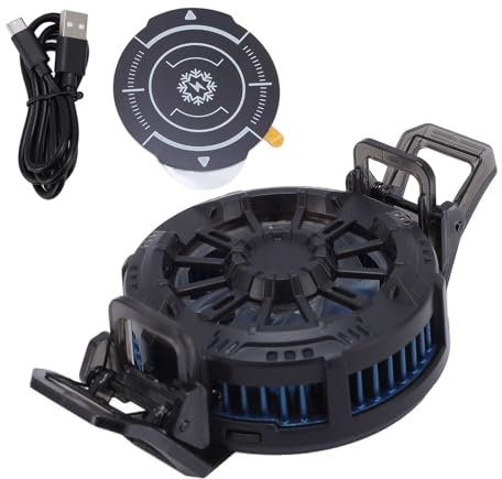 CHEOTIME Magnetic Tablet Cooler, Semiconductor Heatsink Cooling Cell Phone Cooler 5000rpm Mobile Phone Radiator Fan for Computer Graphics Cards