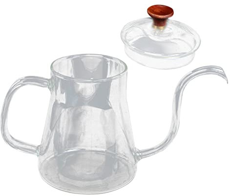 HOLIDYOYO Jarra De Café De Vidrio Transparente Cafetera Manual Multifuncional Para Preparar Café Té y Agua Caliente