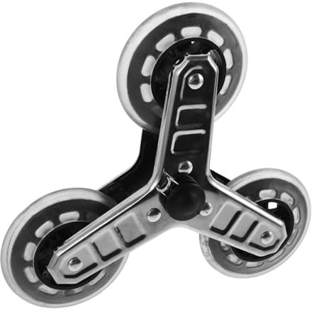 Hemobllo Triangulares de Inoxidable Carritos Equipaje Escaleras Portátil y Resistente al Transporte