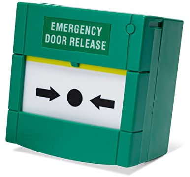 SecureMyDoor - Resettable Emergency Break Glass Call Point - Indoor Use - Fire Alarm Button Switch for Easy Access Control - Ideal for Commercial, Residential, and Industrial Buildings