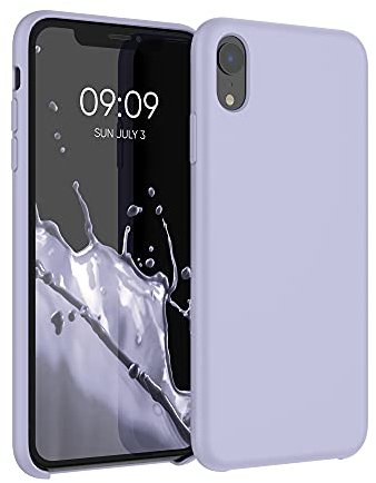kwmobile Case Compatible with Apple iPhone XR Case - TPU Silicone Phone Cover with Soft Finish - Light Lavender