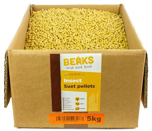 BEAKS wild bird food INSECT/suet feed pellets / 5kg