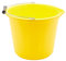ProDec Heavy Duty Yellow 14 Litre (3 Gallon) Plastic Builders Bucket, Cement & Plastering Bucket, Heavy Duty Buckets, Black Buckets
