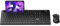 MARVO Juego de teclado y ratón inalámbrico 2.4G inalámbrico ergonómico con soporte para smartphone para PC/ordenador portátil, color negro