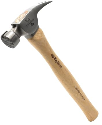 Big Horn 15150 14 oz tiger titan hammare med rakt hickory-handtag
