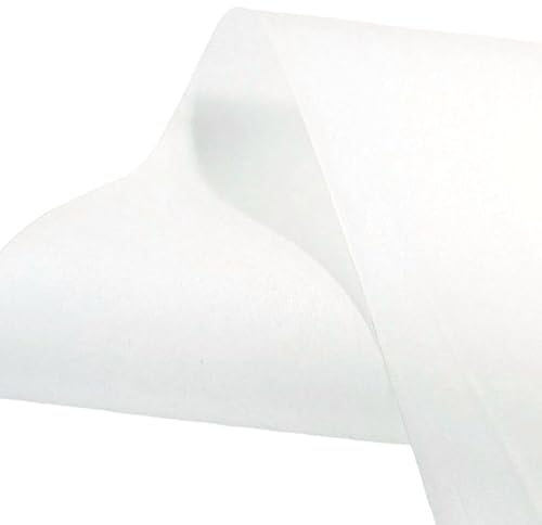 Stickvlies Einlage Reißvlies Stoff 90cm breit Sticken Meterware (Weiß)