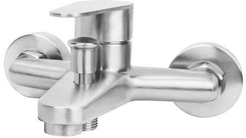 Minnhua Badewannenarmatur Wannenarmatur Mischbatterie Badewanne Einhebelmischer Wanne Armatur Badewanne Badewannenarmaturen Badarmatur Badewanne Einhebel Wandmontage Duscharmatur für Dusche und Wanne