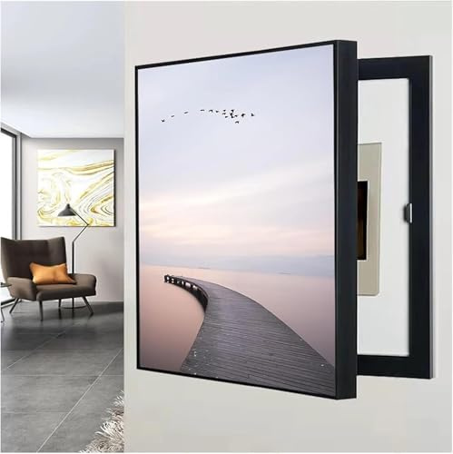 IQOAIJ Caja De Medidor Decorativa Cubierta De Caja De Distribución Escondido Desmontable Cuadros Colgantes Simple Cuadro Electrico Decorativos,04,50x70cm
