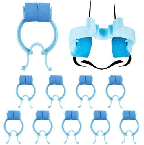 JchEnye 10 pinzas para la nariz azules, Estas son pinzas para la nariz utilizadas para las hemorragias nasales y son arrestadores de sangrado de emergencia.