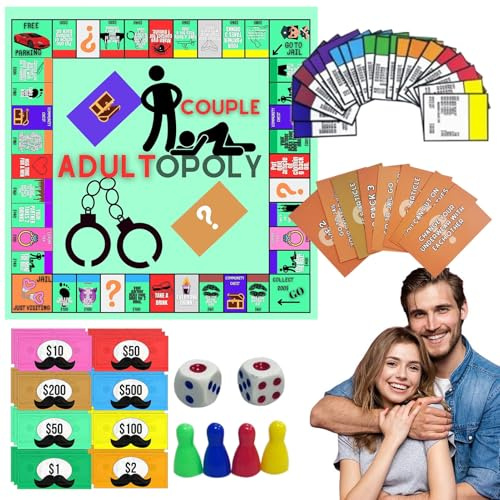 Generico Giochi Da Tavola Per Coppie - Giochi Di Carte Portatili Per Coppie Da Tavolo,Carta Interattiva Per Serata Di Coppia Cena Romantica San