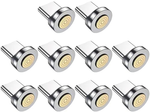 KEALLANS 7-stifts magnetiska typ C-kontaktändar, laddningskabeladapter för magnetisk laddare, 360° rotationskontakt, 10