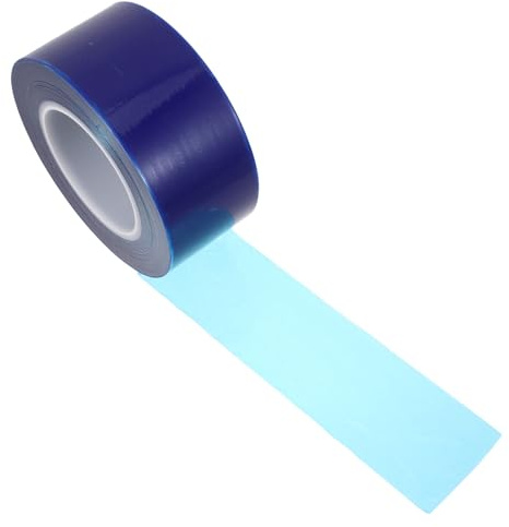 Healvian Cinta Protectora para Llantas de Coche Azul Pe 60 Mm X 200 M, Película Multiusos para Reparación de Neumáticos, Tiras Adhesivas para Vehículos, Motos y Bicicletas, sin Residuo