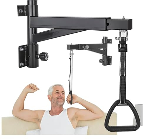 Potence de Lit pour Les Personnes Âgées, Barre de Levage pour Seniors, Barres Trapézoïdales Médicales pour se Lever du Lit, Barre de Lit pour Montée, Aide à la Marche, pour Maison, Hôpital