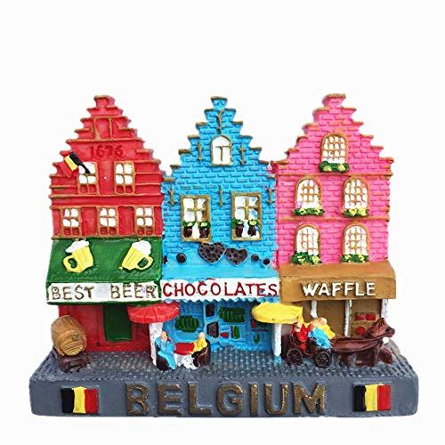 Magnete da frigorifero 3D Bruxelles Belgio, decorazione per la casa e la cucina di Bruxelles Belgio Souvenir magnete adesivo