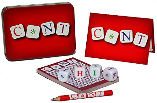Bawdy Games C*NT The Outrageous Four Letter Swear Word Dice Game - Funny Swearing Rude Gift Idea for Him, Her, Birthday, Pub, Stag, Hen, Parties, Fun & Laughter! - NSFW