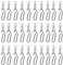CONNECTION 60 Stücke Gardinenhaken Gleiter Curtain Hooks Gardinenröllchenv mit 30 Stücke Haken und 30 Stücke Gleitende für Schiene Curtain Hooks Duschvorhänge Türvorhang (Beige)