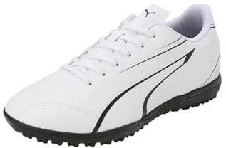 PUMA Men Vitoria TT Soccer Shoe, PUMA White-PUMA Black, 8 UK