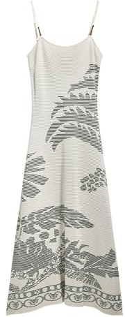 Vestido midi palmeras