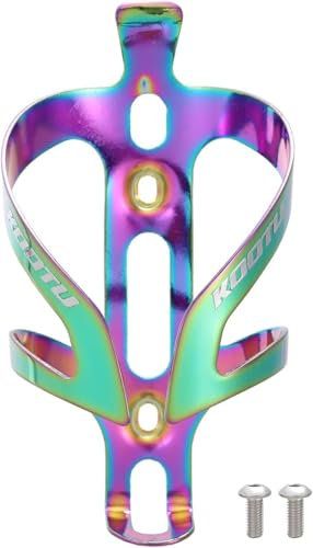 KOOTU Fahrrad Flaschenhalter, Leichte Aluminiumlegierung Fahrrad Flaschenhalter Seitenlast Fahrrad Flaschenhalter für Mountainbike/Rennräder/Hybrid Fahrrad/Faltrad(Lila)