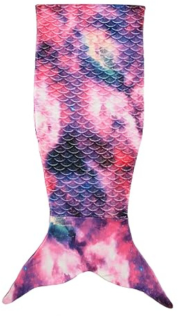 Catalonia Classy sjöjungfrusvans filt, mjuk varm plysch fleece sovsäck gosig filt, 155 x 50 cm fiskfjällsmönster, stjärnhimmel