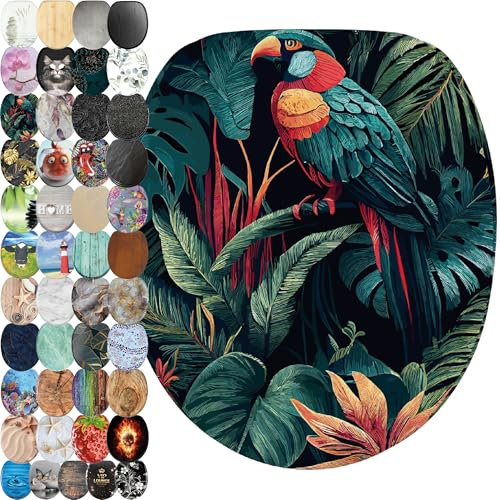 Sanilo WC Sitz ohne Absenkautomatik, viele schöne Toilettendeckel zur Auswahl, hochwertige und stabile Qualität aus Holz (Exotic)