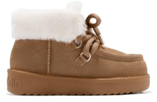 D.Franklin Australiska Ankelboots Dam Nordic Mid Fur i Ljusbrun - Boots för Dam - Casual Mode - Storlek (37) - Modell nordic