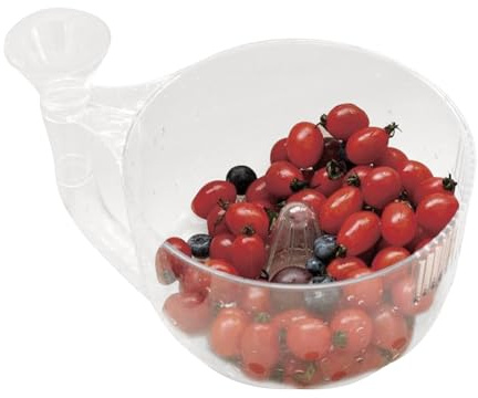 Acunny Tazón de lavado automático de frutas | Tazón de lavado automático con colador | Drenaje rápido colador de cocina lavandería para uso doméstico Barbacoa camping picnic