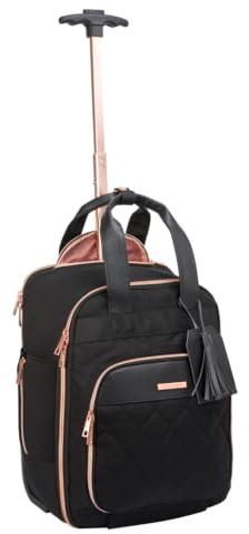 Cabin Max Travel Hack Travel Bags for Women | 40x30x20 Underseat Cabin Bag | Under Seat Wheeled Travel bag with Backpack Straps