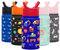 Simple Modern Trinkflasche Kinder mit Strohhalm | Sport Isolierte Edelstahl-Kindertrinkflasche für Kleinkinder Jungen und Mädchen | Summit | 415ml | Under Construction