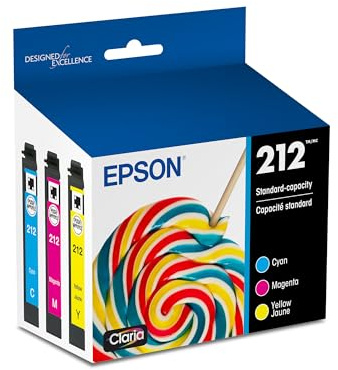 Epson 212 Genuine Ink Standard Capacity 3 Color Combo Pack T212520
