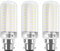 HZSANUE LED Maíz Bombilla 26W,B22 Bayoneta Cap Bombillas LED, 6000K Blanco Frío, 2900lm,200W Incandescente Bombilla Equivalentes, 3 Pack