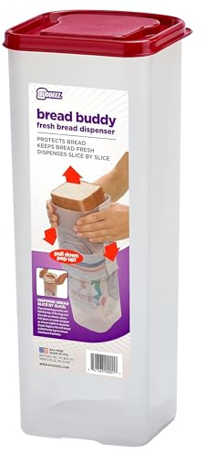 Buddeez Bread Buddy Bread Box, Keeps 1 Sandwich Size Loaf Fresh