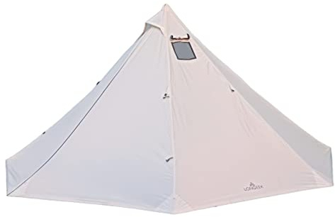 Longeek Tienda de campaña 2 Personas 4 Estaciones Ultraligero fácil de Instalar Carpa Chimenea Estufa