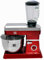 Herzberg, HG5065-RD, Multifunktions-Knetmaschine, Standmixer aus Glas, 1,7 l, Leistung 1800 W, 6 Geschwindigkeitsstufen, Fassungsvermögen der Schüssel 6,5 l, Edelstahl, Farbe Rot