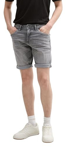 TOM TAILOR TTTapered Jeans, Used Light Stone Grey Denim, 36/30