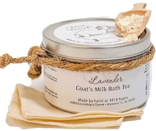 1818 Farms Lavender Goat's Milk Bath Tea, 9 Ounces, Lavender