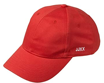 JJXX JXBASIC Baseball Cap Noos Gorra de béisbol, Fiery Red/Detail:/Small Logo on Side, One Size De Las Mujeres