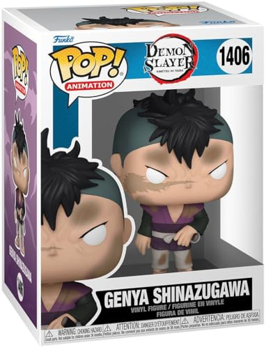 Funko POP! Animering: Demon Slayer - Genya - Samlarobjektsvinylfigur - Presentidé - Officiella varor - Leksaker för barn och vuxna - Anime-fans - modellfigur för samlare och display