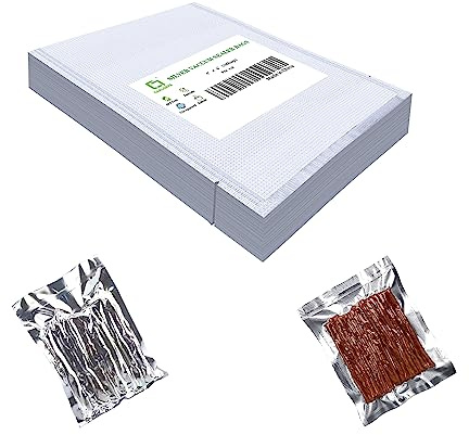 CANLENPK - Sacchetti sigillanti per sottovuoto, 10 x 15 cm, con retro argentato e parte anteriore trasparente, sacchetti sigillabili resistenti per alimenti, snack, frutta, noci, bollire il vapore,