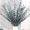 20 Pcs Eucalipto Preservado Naturales Flores Secas de 43cm, Planta de Eucalipto Verde Fresco Natural Hecha de Ramas de Hojas de eucalipto Reales para Decoración de Casas, Fiestas (Blue)